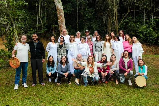 Turma de formação na Aldeia do Sol